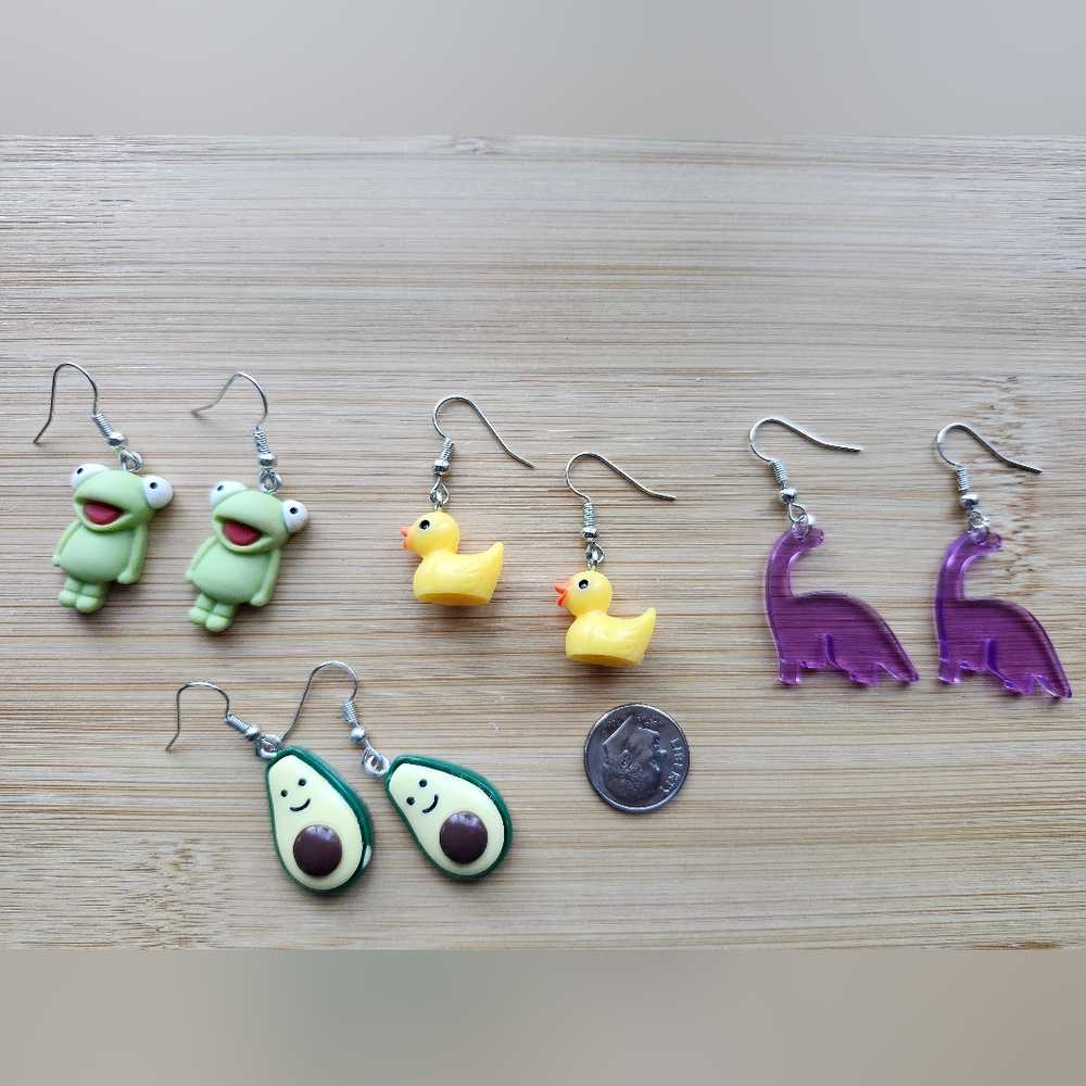 Colorful Kids Earrings Set